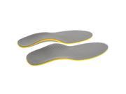 TinkSky A Pair of Men s Breathable Mesh Arch Support Orthotic Shoes Insoles Inserts Full Shoe Pads for Shoe Size 41 46 Grey Yellow