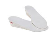 TinkSky Camel Unisex Breathable 4.5cm Two layer Invisible Increased Insole Elevator Insole Shoe Pad One Pair White