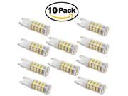 TinkSky LEORX 10pcs G9 AC 200 240V 4W SMD 2835 310 330LM 6000 6500K Ceramic Base 51 LED Light Bulb Lamp White