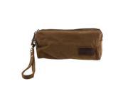 TinkSky KAUKKO Fashion Women s Girls Canvas Handbag Tote Bag Comestic Makeup Bag Clutch Bag Wallet Purse Brown