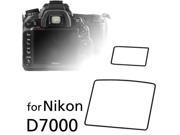 TinkSky 2Pcs Genuine FOTGA Professional Optical Glass Camera LCD Screen Protector for Nikon D7000 Camera