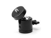 TinkSky Mini Tripod Head Tripod Ball Head 1 4 Threaded Camera 360 Degrees Camcorder Black