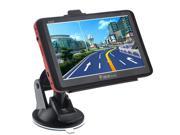 TinkSky 918 5 inch Resistive Screen Windows CE 6.0 4GB Car GPS Navigation with Multimedia player FM TF Slot Black Red