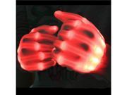 TinkSky Pair of LED Lighting Gloves Flashing Fingers Rave Gloves Colorful Gloves for Light Show Red