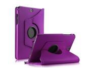 TinkSky PU Leather 360° Rotating Stand Case Cover for Samsung Galaxy Tab A 9.7 Inch SM T550 Tablet ONLY Purple