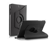 TinkSky PU Leather 360° Rotating Stand Case Cover for Samsung Galaxy Tab A 9.7 Inch SM T550 Tablet ONLY Black