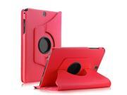 TinkSky PU Leather 360° Rotating Stand Case Cover for Samsung Galaxy Tab A 9.7 Inch SM T550 Tablet ONLY Red