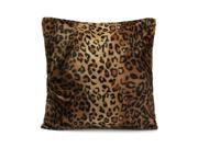 TinkSky Square Rectangle Leopard Animal Printed Stuffed Cushion Short Plush Stuffing Throw Pillow Insert For Dinning Room Kitchen Chair Back Seat