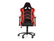 AKRacing Racing Style Gaming Chair with High Backrest Recliner Swivel Tilt Rocker and Seat Height Adjustment Mechanisms Red PU Leather
