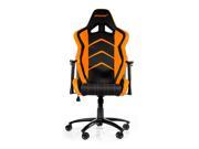 AKRacing Racing Style Gaming Chair with High Backrest Recliner Swivel Tilt Rocker and Seat Height Adjustment Mechanisms Orange PU Leather