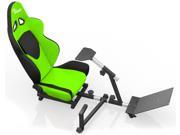 OpenWheeler Advanced Racing Seat Driving Simulator Gaming Chair with Gear Shifter Mount Green Black