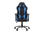 AKRacing Nitro Racing Style Gaming Chair with High Backrest Recliner Swivel Tilt Rocker and Seat Height Adjustment Mechanisms. Blue PU Leather