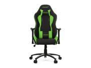 AKRacing Nitro Racing Style Gaming Chair with High Backrest Recliner Swivel Tilt Rocker and Seat Height Adjustment Mechanisms. Green PU Leather