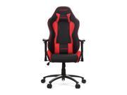 AKRacing Nitro Racing Style Gaming Chair with High Backrest Recliner Swivel Tilt Rocker and Seat Height Adjustment Mechanisms. Red PU Leather