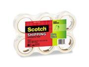 3500 Packaging Tape 1.88 X 54.6yds 3 Core Clear 6 pack By Scotch