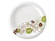 Pathways Mediumweight Paper Plates 8 1 2 Wisesize Green burgundy 125 pack By Dixie