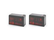 Pair of CSB HR1234W High Rate 12V 9Ah AGM Battery F2