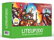 LITEUP200 Multi Colored Solar String Holiday Lights