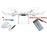 MJX X101 2.4G 6-axis Gyro 4-CH 360° Flips 3D Roll Rc Quadcopter Drone with Headless Mode One Key Return With C4010 720P Real-time 1.0MP HD FPV Wifi Camera (Dron