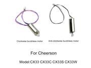 1 Piece Clockwise Motor And 1 Piece Anticlockwise Motor For Cheerson CX 33 CX 33C CX 33S CX 33W Tricopter 2 Pieces