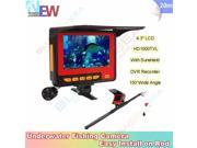 4.3 Monitor 20m 1000tvl HD Underwater Camera Video Recorder DVR Fish Finder Fishing Camer