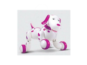 Blueskysea HappyCow 777 338 Multipurpose Realistic 2.4G Radio Remote Control Smart Dog JG 2.4G RC Robot Smart Dog RC Intelligent Simulation Mini Dog Pink Wh