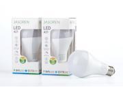 Jasoren 2 pack set A21 LED Bulb 12W equivalent 75W E26 Daylight 5000K 1050Lm Dimmable UL CUL FCC