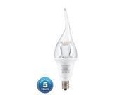 Jasoren 10 pack set Candle LED Bulb Flame E12 4.5W equivalent 30W 120V 2700K Warm White Non Dimmable UL CUL FCC certified