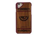Fashion Hot selling Cherry wooden case for Natural wooden Iphone 6 carving brief cover style