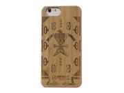 Hot selling Fashion Yellow Carbonized Bamboo Wood Wooden Case for iphone 6 Carving Natural Bamboo Back Cover For Iphone 6 case High Protective