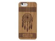 High quality and reasonable price Light Brown Cherry bamboo wooden case for iphone 6 Carving Natural Bamboo Back Cover For Iphone 6 case