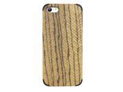 High quanlity Cell phone accessory original Zebra bamboo wood case for iphone 5c Carving Natural Bamboo Back Cover with top PC