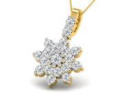 0.27 Cts Sparkles Diamond Pendant in Sterling Silver & Real Diamonds 0.27 Cts Sparkles Diamond Pendant in Sterling Silver & Real Diamonds