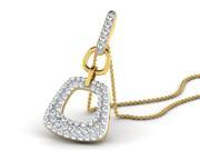 0.77 Cts Sparkles Diamond Pendant in 10KT Gold Real Diamonds Diamonds