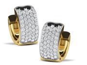 0.79 Cts Sparkles Diamond Earrings in 10KT Gold Real Diamonds Diamonds