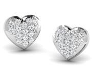 0.32 Cts Sparkles Diamond Earrings in 14KT Gold Real Diamonds Diamonds