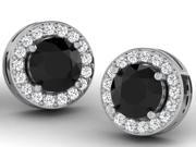 1.37 Cts Sparkles Diamond Earrings in 14KT Gold Real Diamonds Diamonds