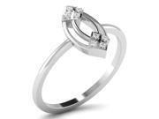 0.05 cts Sparkles Diamond Ring in Sterling Silver Real Diamonds