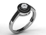 0.26 Cts Sparkles Diamond Ring in Sterling Silver Real Diamonds