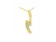 0.04 Cts Sparkles Diamond Pendant in 14KT Gold & Real Diamonds 0.04 Cts Sparkles Diamond Pendant in 14KT Gold & Real Diamonds