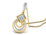 0.09 Cts Sparkles Diamond Pendant in 10KT Gold Real Diamonds Diamonds