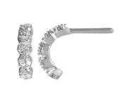 92 Ct White Silver Diamond Earring 0.12 ct diamond GH SI 1.43 grammes.