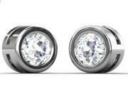 92 Ct White Silver round Shaped Diamond Earring 0.11 ct diamond GH SI 1.05 grammes.