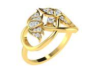 Tanache 0.27 Cts Diamond RING in 18KT Yellow Gold GH Color PK Clarity