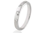 His Her 0.09 Cts Diamond Ring in 925 Sterling Silver GH Color PK Clarity