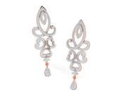 His & Her 0.67 Cts Diamond Earrings in 925 Sterling Silver with Rose Gold Plating (GH Color, PK Clarity) His & Her 0.67 Cts Diamond Earrings in 925 Sterling Silver with Rose Gold Plating (GH Color, PK Clarity)