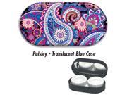 Contact Lens Cases Paisley Blue Case
