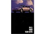 1994 Porsche 911 968 929 Gts Sales Folder Literature Book Options Specifications