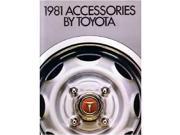 1981 Toyota Accessories Sales Brochure Literature Book Advertisement Options