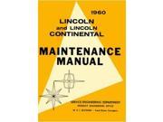 1960 Lincoln Continental Premier Shop Service Repair Manual Book Engine
